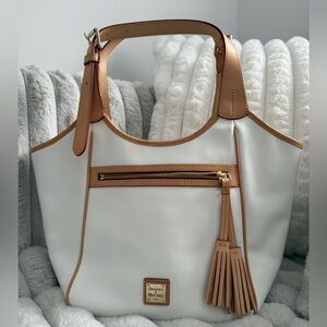 Dooney & Bourke Cream and Tan Tote